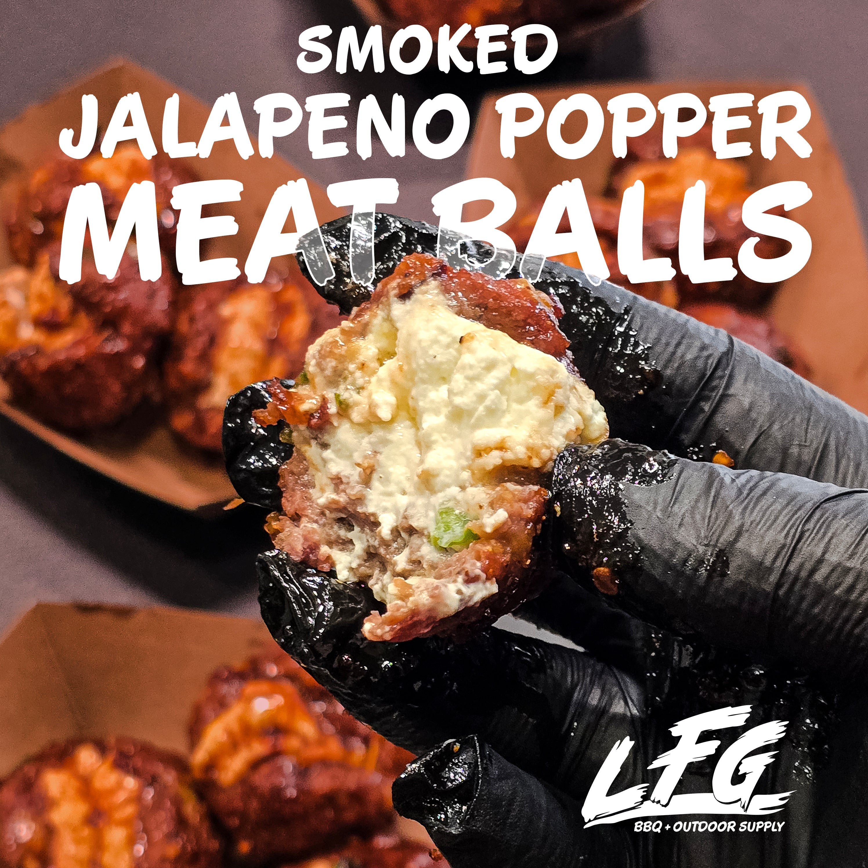 Smoked Jalapeno Popper Meatballs