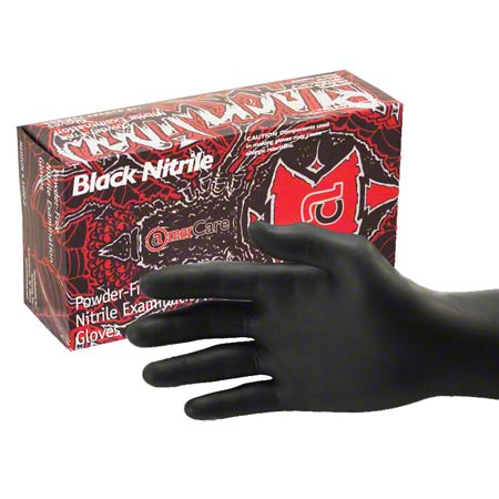 Black Widow | Nitrile Disposable Gloves (Latex/Powder Free)