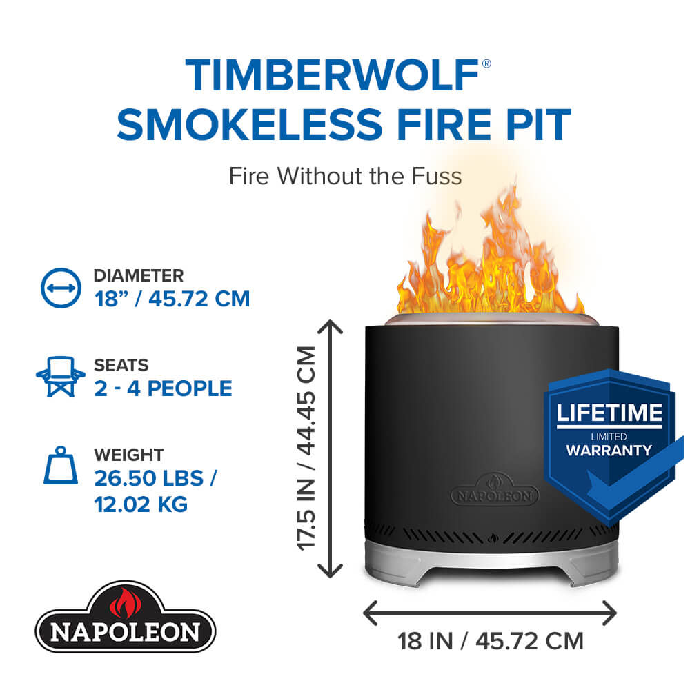 Napoleon® | Timberwolf® Smokeless Fire Pit